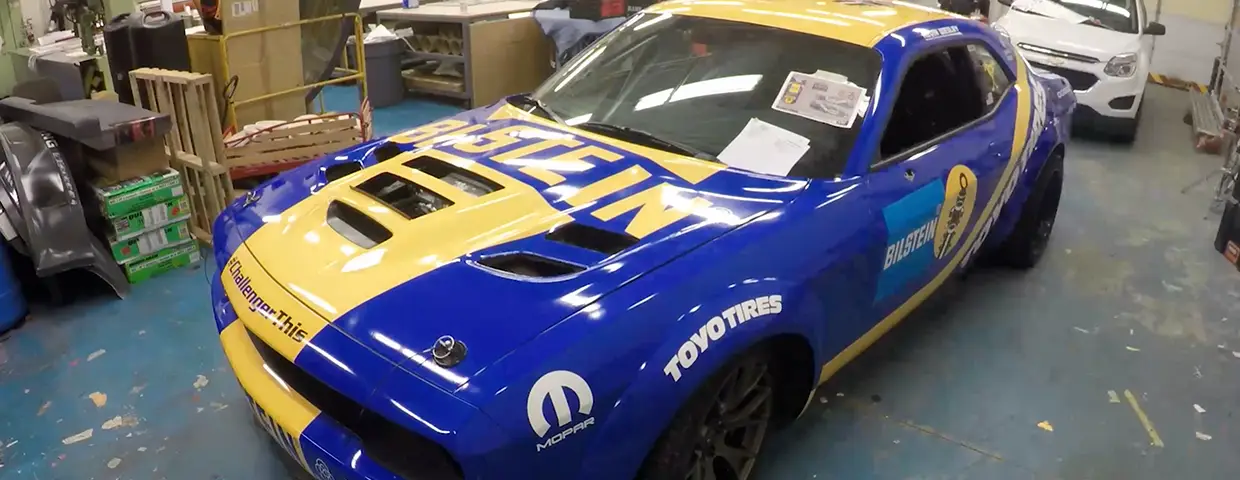 Billstein wrapped car